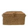 cesto palha natural retangular caixa com tampa m lili casa home decor