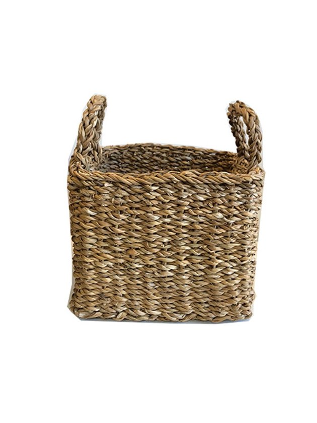 cesto cachepo palha natural grande terra quadrado lili casa