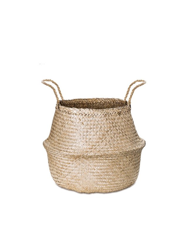 cesto seagrass com alca pequeno lili casa home decor