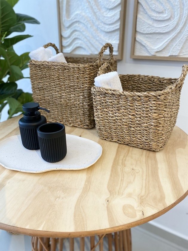 mesa soro de vime 80 cm detalhe lili casa