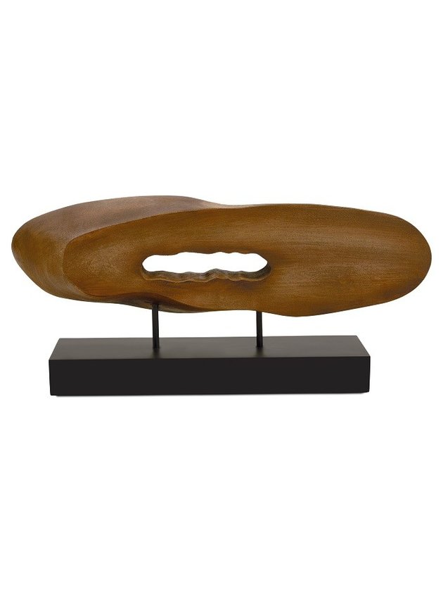 escultura polirresina madeira tronco lili casa