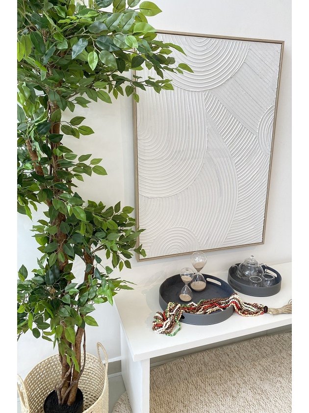 bandeja couro sintetico cinza lili casa