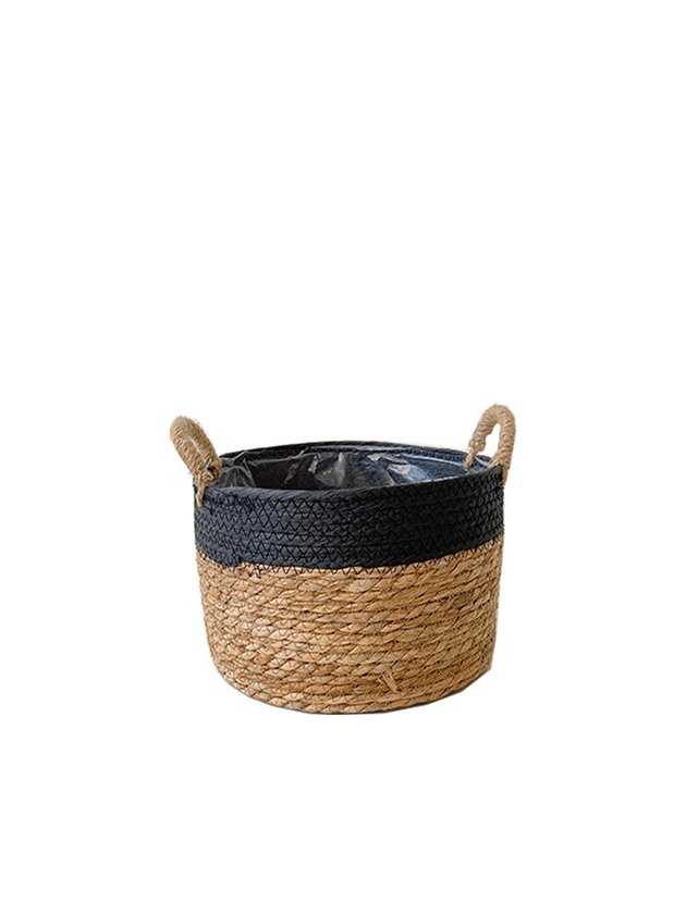 cesto cachepo palha natural cru p lili casa