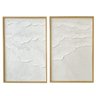 kit 2 quadros decorativo grande escandinavo waves testurizado lili casa home decor