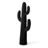 escultura cacto em polirresina preto grande lili casa
