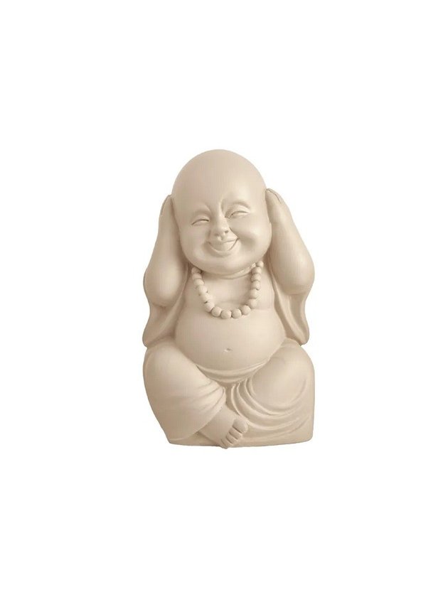 escultura cimento buda decorativo lili casa