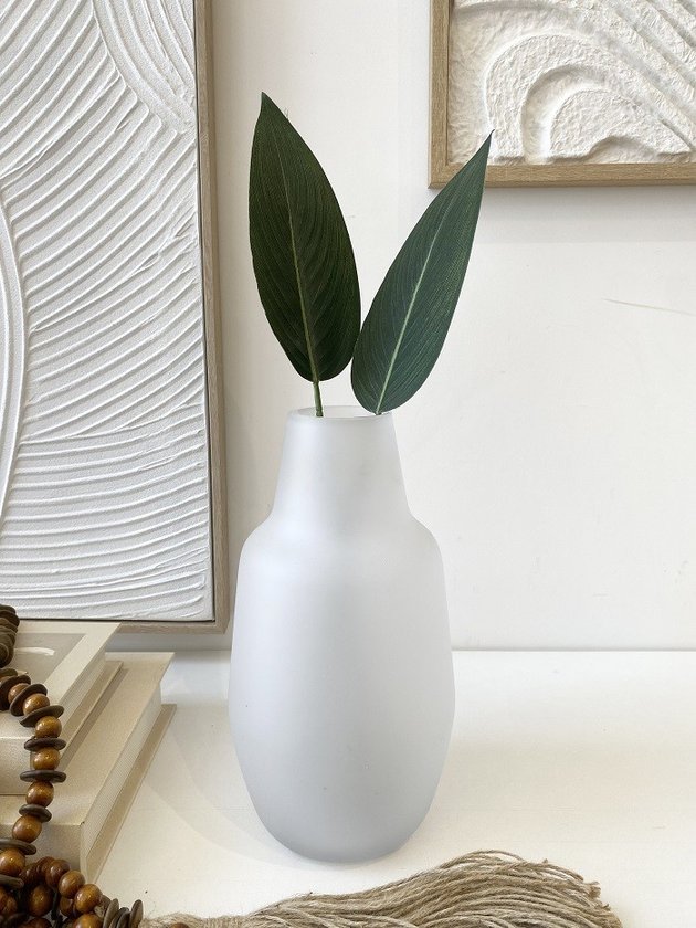 kit vaso leitoso com haste estrelicia lili casa