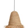 luminaria pendente hawaiana grande fibra natural lili casa home decor