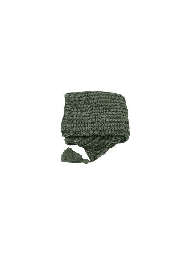 manta de trico lida verde listra lili casa