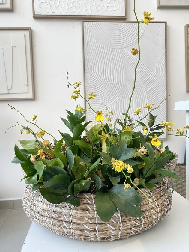 centro de mesa etnico branco lili casa