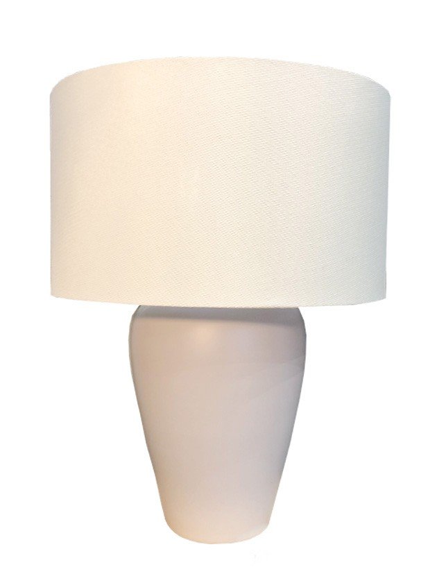 abajur de mesa branco cupula grande lili casa home decor