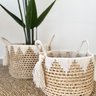 kit cesto macrame branco lili casa