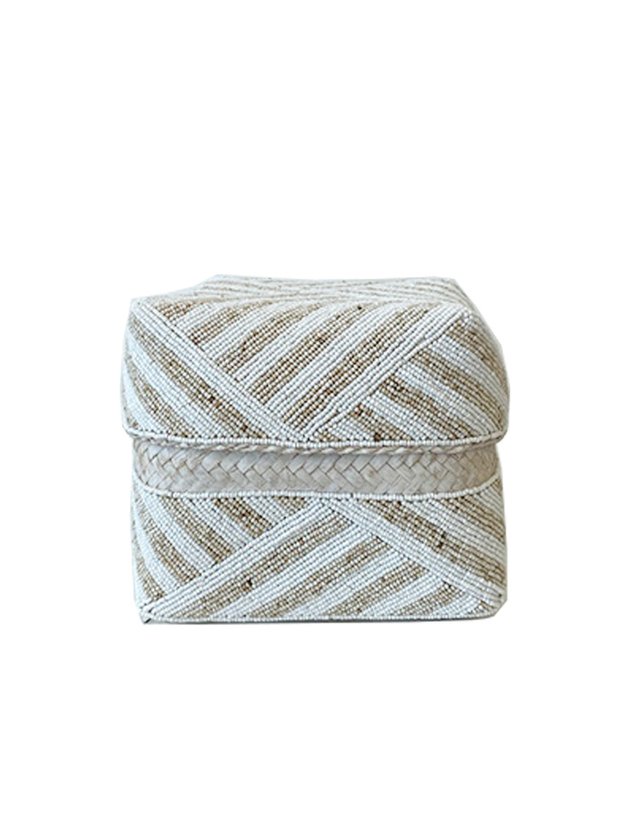 caixa micanga decorativa luxo grande lili casa home decor