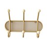cabideiro gancho 3 aco industrial dourado lili casa home decor