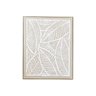 quadro canvas texturizado folhas branco lili casa home decor
