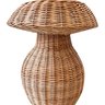 abajur de mesa vime fibra natural cupula grande lili casa home decor