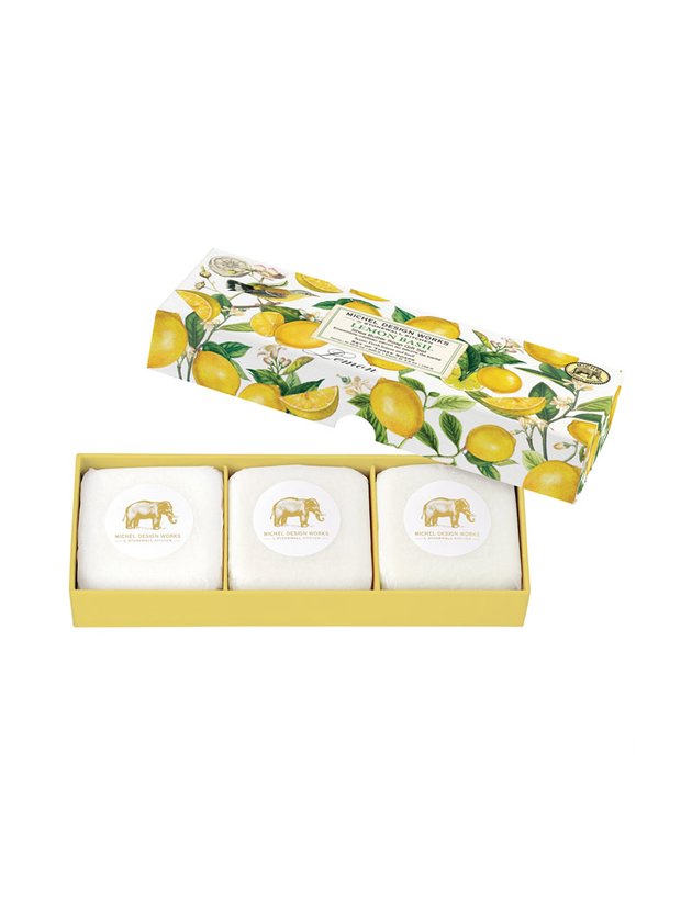 kit sabonete barra limao manjericao michel design works lili home decor