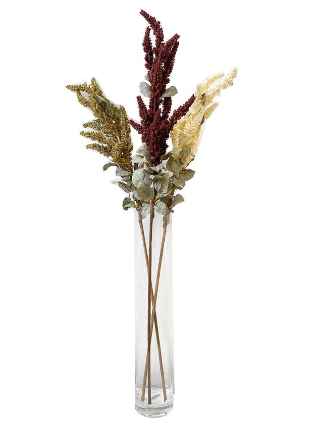 vaso kit decorativo outono flor desidratada kit vaso tubo lili home decor