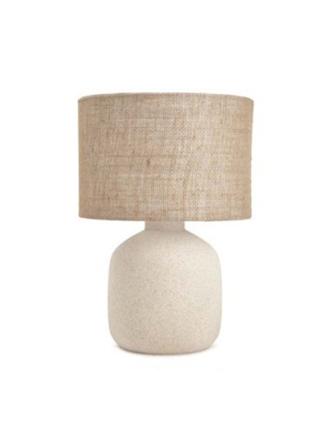 abajur de mesa ceramica juta brano lili home decor