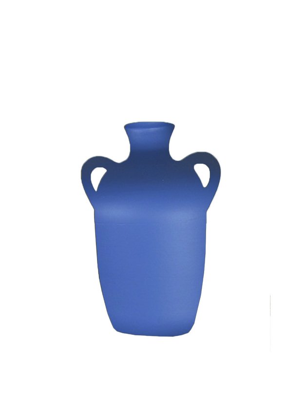 vaso de ceramica decorativo nordico grande para flores azul medio lili casa e construcao