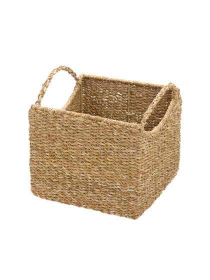 cesto quadrado palha natural rattan lili home decor