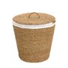 cesto palha natural rattan cilindrico lili home decor