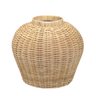 cesto palha natural rattan cilindrico boca estreita lili home decor g
