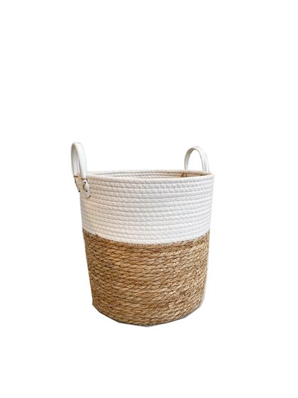 cesto seagrass algodao com alca m lili casa home decor