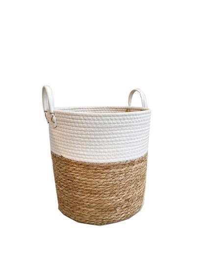 cesto seagrass algodao com alca g lili casa home decor