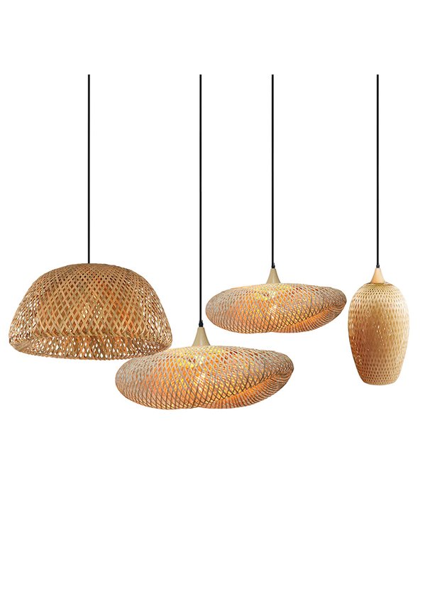 composicao lustre bambu kit lili home decor