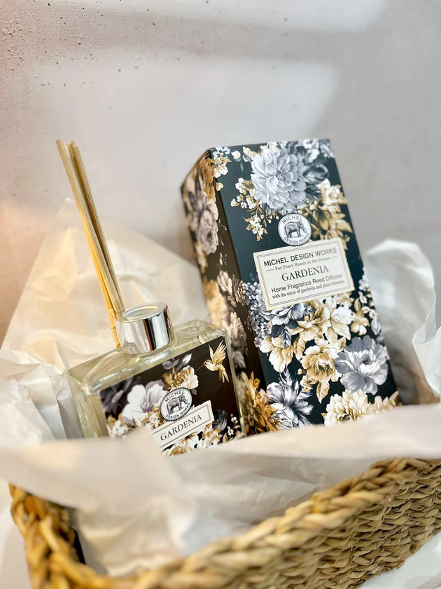 kit presente difusor cestinho gardenia lili home decor