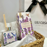 kit presente difusor cestinho lavanda lili home decor