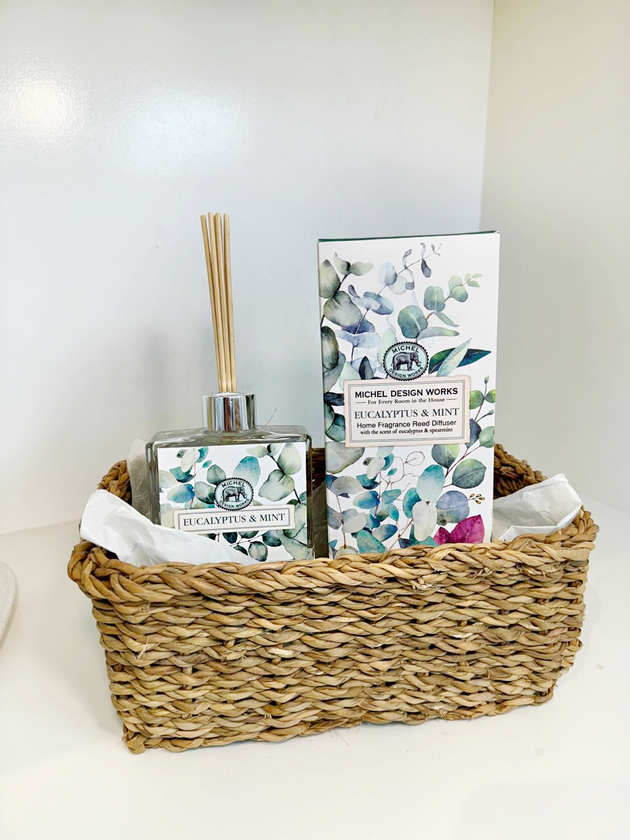 kit presente difusor cestinho eucalipto lili home decor