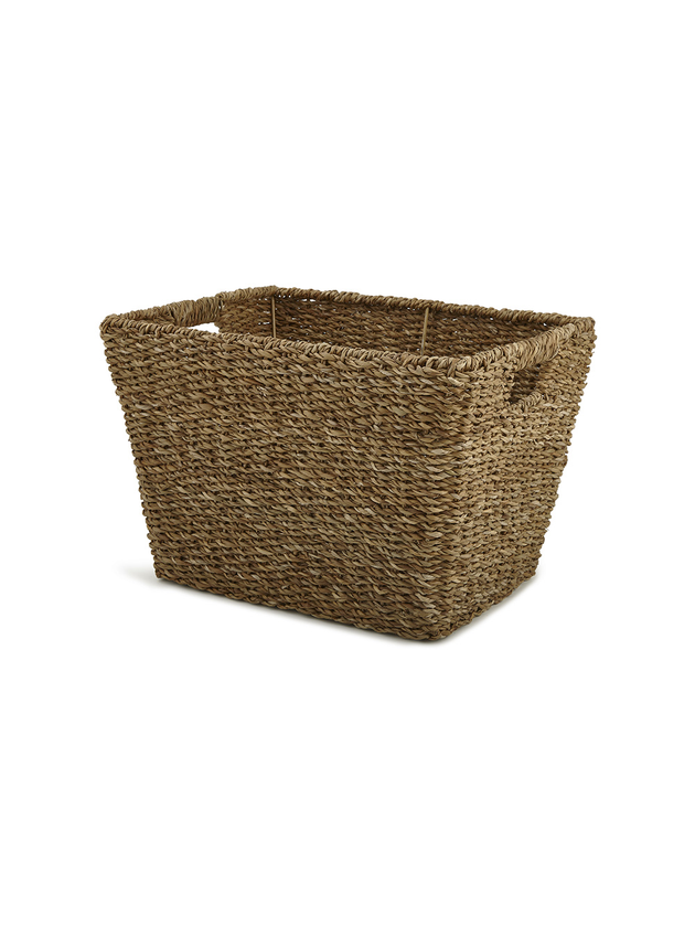 Cesto Palha Natural Seagrass Farm Caixa M