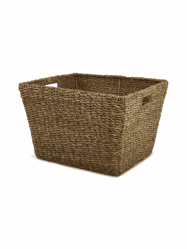 Cesto Palha Natural Seagrass Farm Caixa G 1