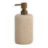 Porta Sabonete Lquido Polirresina Pedra Texturizado Creme
