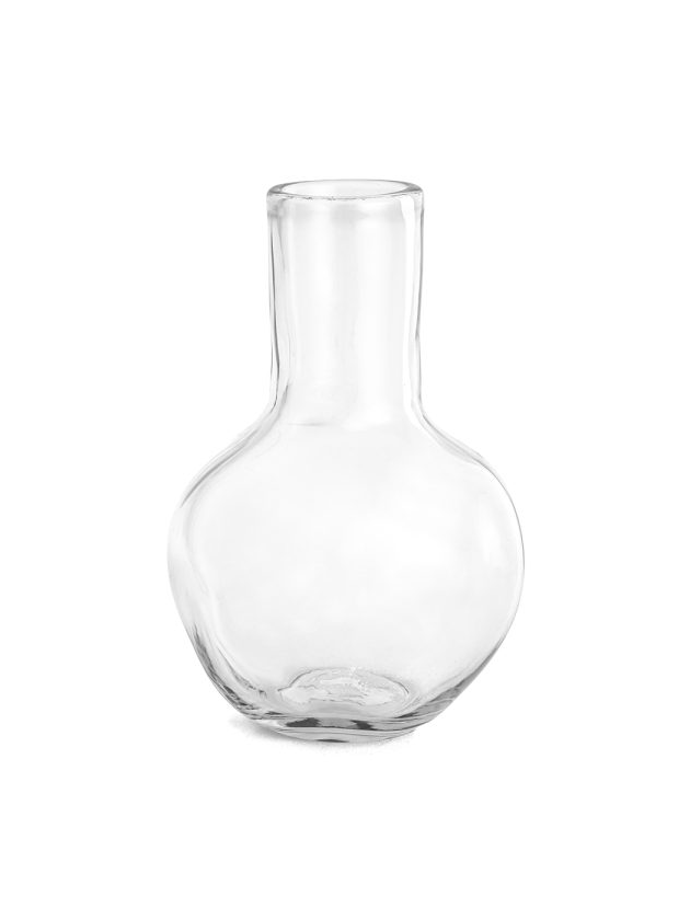 Vaso Decorativo Vidro Ondulado Transparente