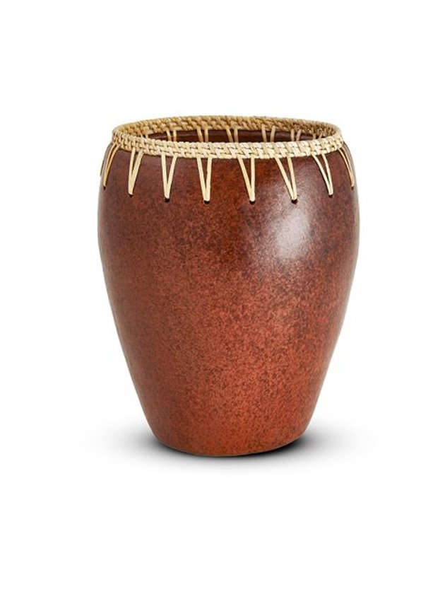 vaso ceramica rattan decorativo g lili casa