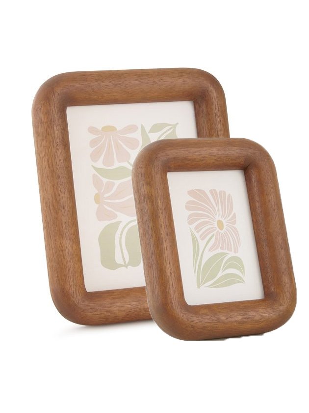 kit quadro porta retrato decorativo retangular flores