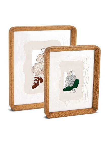 kit quadro porta retrato decorativo retangular girl moda lili home decor