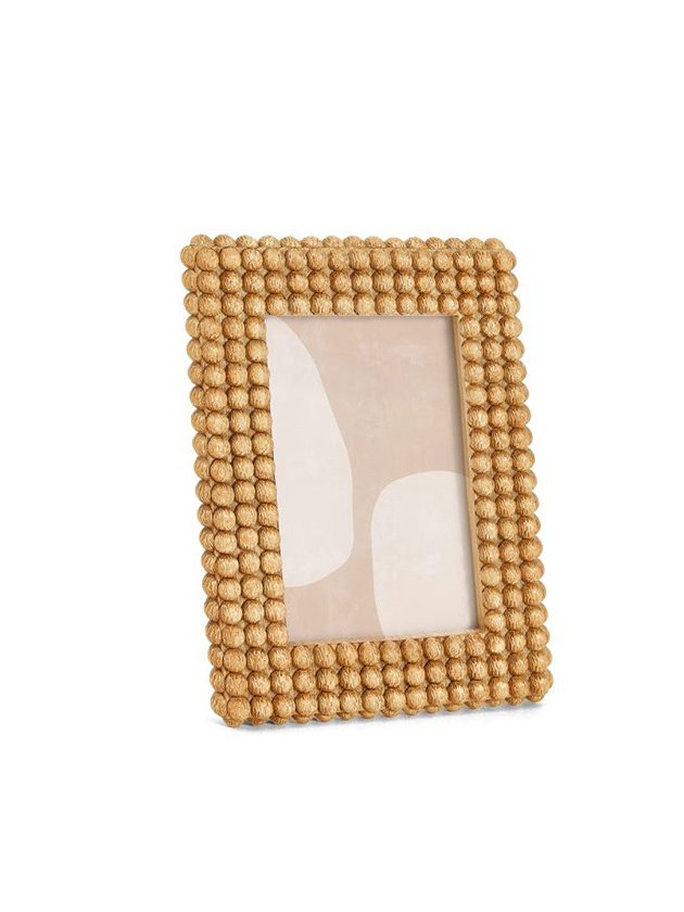 quadro porta retrato decorativo retangular bubbles dourado lili home decor