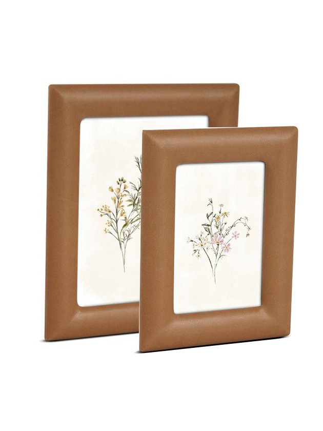 kit quadro porta retrato decorativo retangular moldura couro lili home decor 15 x 20