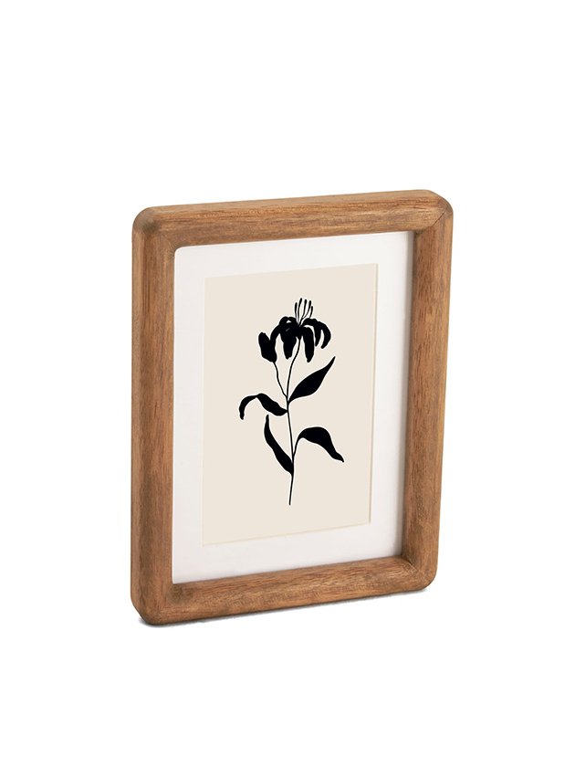 madeira flor 10x15 porta retrato lili home decor