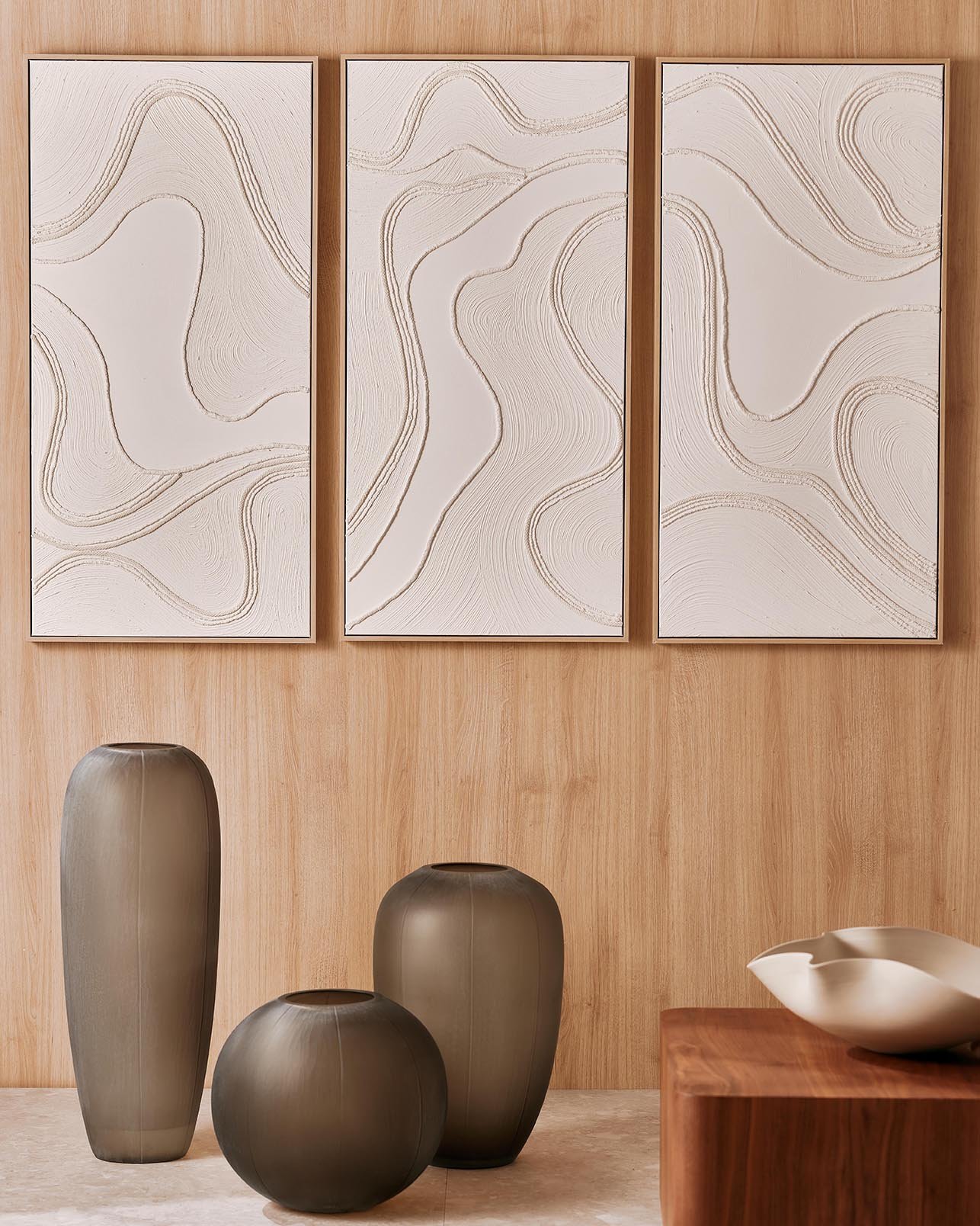 Quadro Decorativo Canvas Texturizado Cordões para Sala C Único
