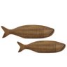 escultura peixe polirresina dois marrom lili casa