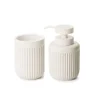 kit banheiro porta sabonete branco cimento lili home decor