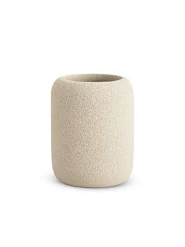 copo em cimento texturizado escova dentes branco lili casa