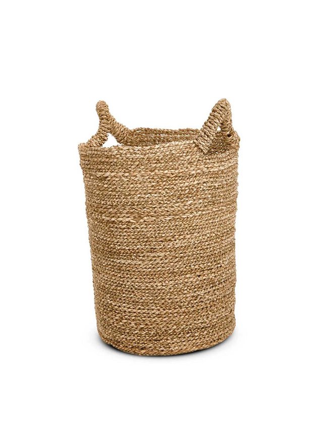 cesto fibra natural cilindrico p com alca lili casa