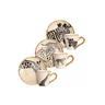 xicara cha animais maison blanche ceramica africa lili home decor