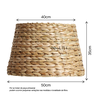 cupula abajur palha taboa lili home decor medidas prancheta 1